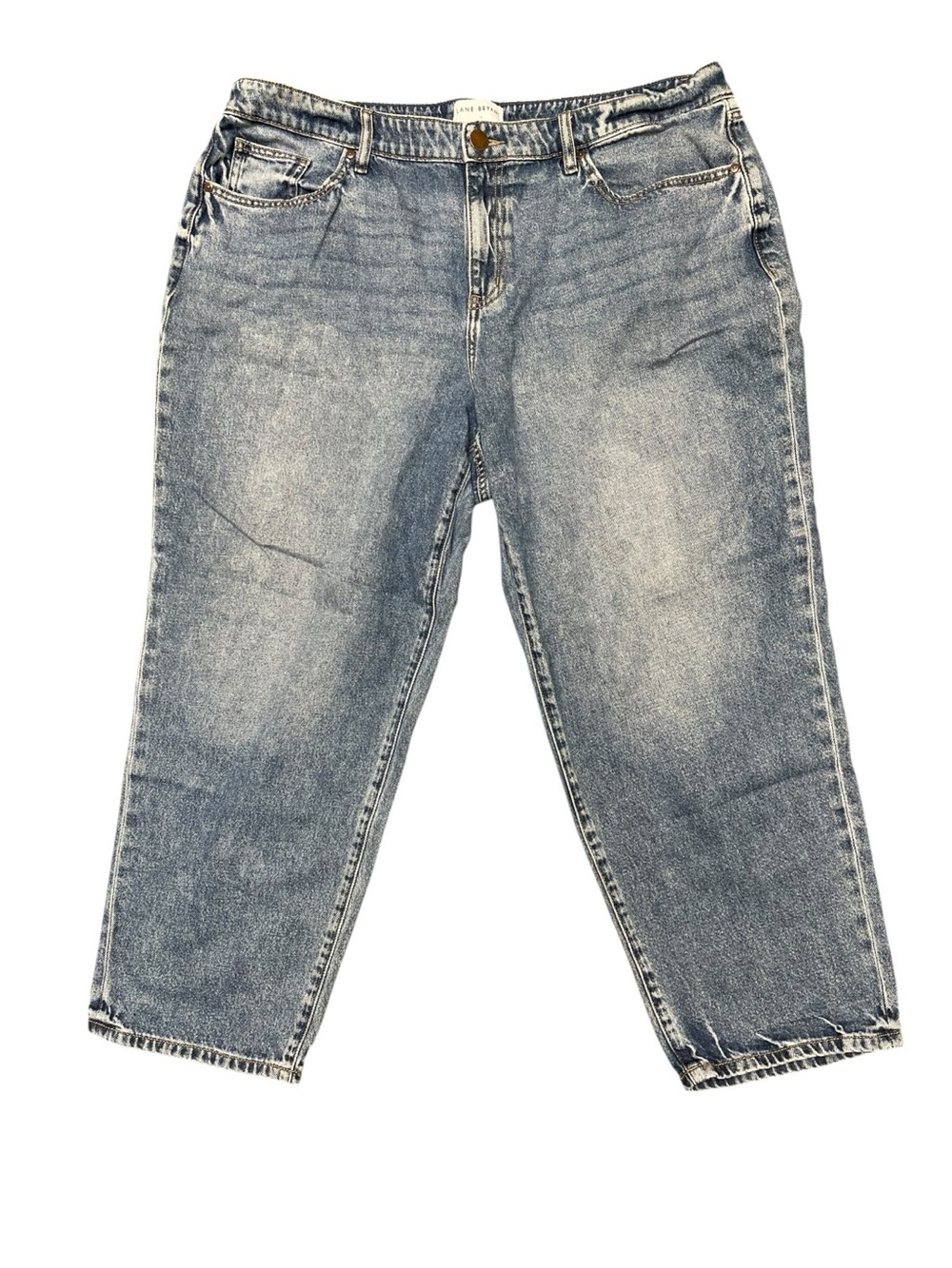 Lane Bryant 18 Mid Rise Boyfriend Jeans Acid Wash Relaxed Plus Size Denim
